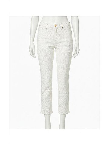 Lilly Pulitzer Liza High Rise Crop Flare Pants in Resort White Pandarama (view 1)