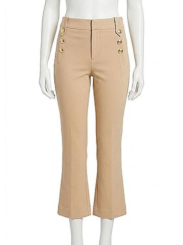 Lilly Pulitzer 37 Parrish Bi-Stretch Crop Flare Pant in Evening Sand (view 1)