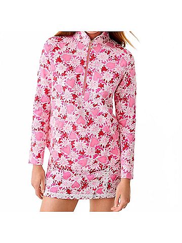 Lilly Pulitzer Skipper Upf 50 Popover Jacket in Coconut Dear Heart (view 2)