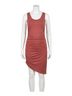 White Birch Red Ruched Mini Dress in Rust Size XL - photo 1