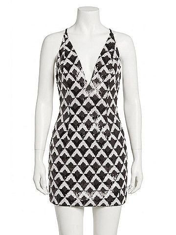 Ramy Brook Women's Berkeley Sequin Cocktail Dress in Checkmate (view 1)