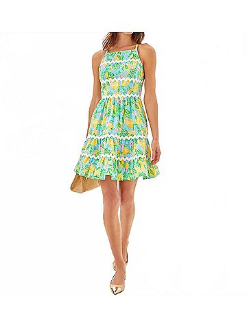 Lilly Pulitzer Angelynn Mini Dress in Blue Multi (view 2)