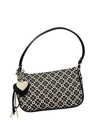 Nanette Lepore Women's Elegant Patterned Bag in Black And Cream (view 1)
