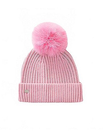 Soia & Kyo Women's Amalie Knit Hat With Pom in Pink Treat (view 1)