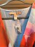 Hutch 100% Polyester Floral Blue Red Cocktail Dress Size 0 (petite) - photo 3