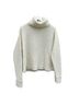 J.Crew Solid White Turtleneck Sweater Size M - photo 2