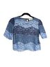 Sandro Blue Short Sleeve Blouse Size XS - photo 1