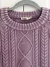 Faherty 100% Cotton Purple Pullover Sweater Size S - photo 4