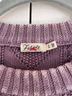 Faherty 100% Cotton Purple Pullover Sweater Size S - photo 5