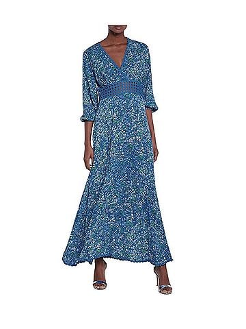 Poupette St. Barth Joan Floral Maxi Cocktail Dress (view 1)