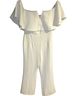 Leith Solid White Jumpsuit Size XS - photo 1
