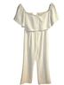 Leith Solid White Jumpsuit Size XS - photo 2