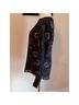 A.L.C. 100% Silk Floral Black Long Sleeve Silk Top Size 4 - photo 6