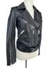 ALLSAINTS 100% Sheepskin 100% Polyester 100% Polyester Solid Black Leather Jacket Size 0 - photo 7