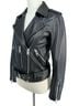 ALLSAINTS 100% Sheepskin 100% Polyester 100% Polyester Solid Black Leather Jacket Size 0 - photo 6