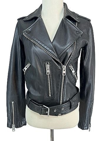 ALLSAINTS Balfern Biker Leather Jacket (view 1)