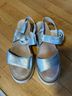 Naot 100% Leather Silver Sandals Size 11 - photo 5