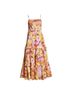 Banjanan 100% Cotton Floral Tan Pink Orange Yellow Casual Dress Size M - photo 1