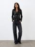 ALLSAINTS 100% Sheepskin 100% Polyester 100% Polyester Solid Black Leather Jacket Size 0 - photo 12