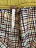 Free People Plaid Multi Color Casual Pants Size L - photo 5