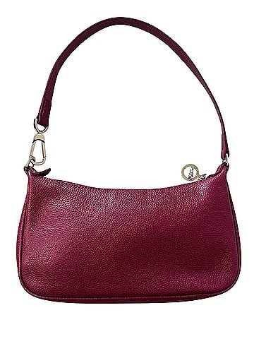 Longchamp Le Foulonné Pebbled Pink Leather Bag Silver Vintage Y2K Leather Shoulder Bag (view 2)