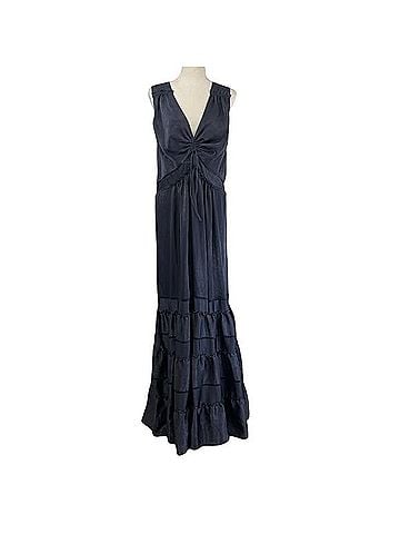 Jonathan Simkhai Tiered Sleeveless V Neck Maxi Dress Cocktail Dress (view 1)