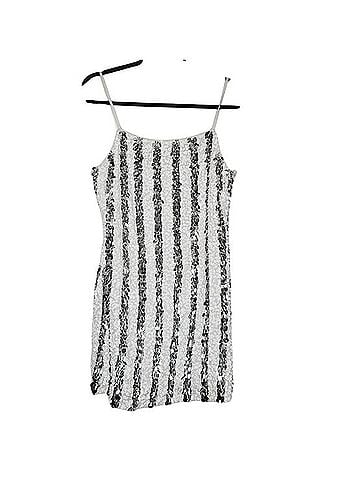 Topshop Stripe Sequin Cocktail Slip Dress Cocktail Dress (view 2)