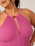 Jonathan Simkhai Solid Pink Cocktail Dress Size 14 - photo 5