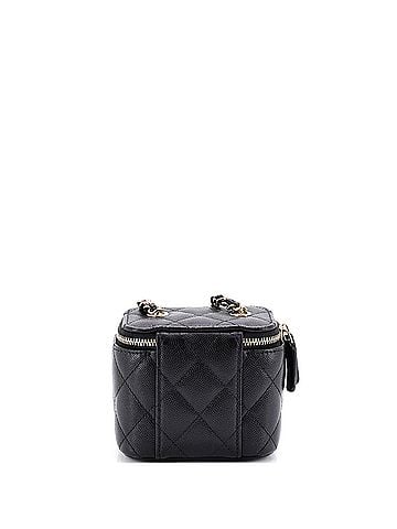 Chanel Classic Vanity Case with Chain Quilted Caviar Mini (view 2)