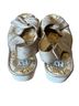 FLY London Ivory Silver Tan Sandals Size EU 41 - photo 2