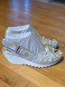 FLY London Ivory Silver Tan Sandals Size EU 41 - photo 4