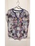 Liz Claiborne 100% Polyester Floral Multi Color Short Sleeve Blouse Size S - photo 5