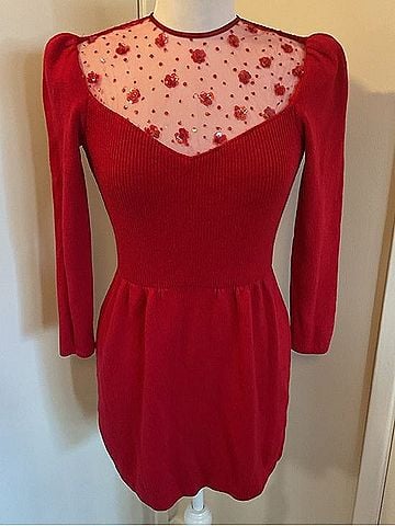 St. John Marie Gray Cocktail Dress (view 2)