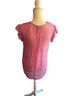 Joie 100% Polyester Floral Pink White Sleeveless Blouse Size XS - photo 2