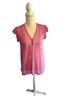 Joie 100% Polyester Floral Pink White Sleeveless Blouse Size XS - photo 1