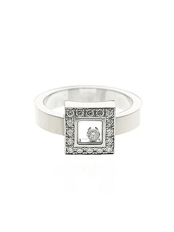 Chopard Chopard Happy Diamonds Ring 82/2896 White Gold (18K) Fashion Diamond Band Ring Silver (view 1)