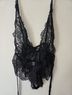 Shein Curve Floral Black Bodysuit Size 1X - photo 4