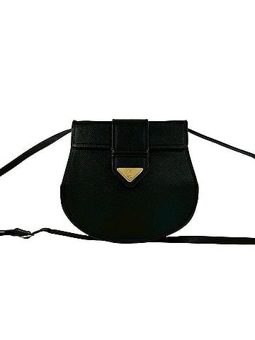 Yves Saint Laurent YVES SAINT LAURENT Vintage YSL Logo Hardware Leather Shoulder Bag Pouch Black 31463 (view 1)