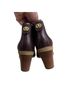 Coach 100% Leather Burgundy Ankle Boots Size 5 - photo 2