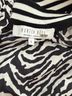 Hunter Bell 100% Silk Animal Print Black White Long Sleeve Blouse Size L - photo 4