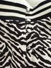 Hunter Bell 100% Silk Animal Print Black White Long Sleeve Blouse Size L - photo 3