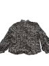 Hunter Bell 100% Silk Animal Print Black White Long Sleeve Blouse Size L - photo 2