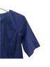 Athleta Solid Blue Short Sleeve Button-Down Shirt Size M - photo 6
