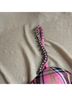 Area Plaid Pink Black Multi Color Bodysuit Size 2 - photo 6
