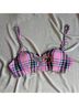 Area Plaid Pink Black Multi Color Bodysuit Size 2 - photo 5