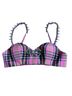 Area Plaid Pink Black Multi Color Bodysuit Size 2 - photo 1