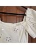 Rhode 55% Linen 45% Cotton 100% Polyester White Cocktail Dress Size 0 - photo 4