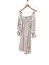 Sleeper 100% Linen Floral White Pink Casual Dress Size XS - photo 4