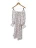 Sleeper 100% Linen Floral White Pink Casual Dress Size XS - photo 6