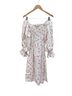 Sleeper 100% Linen Floral White Pink Casual Dress Size XS - photo 1